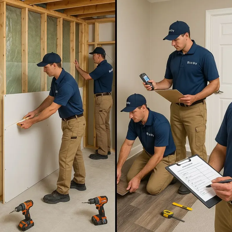 Repairs and Reconstruction process in South Waverly, PA